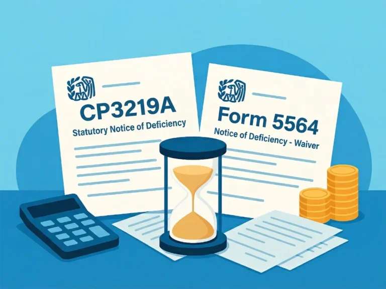 IRS Notice of Deficiency CP3219A and Form 5564
