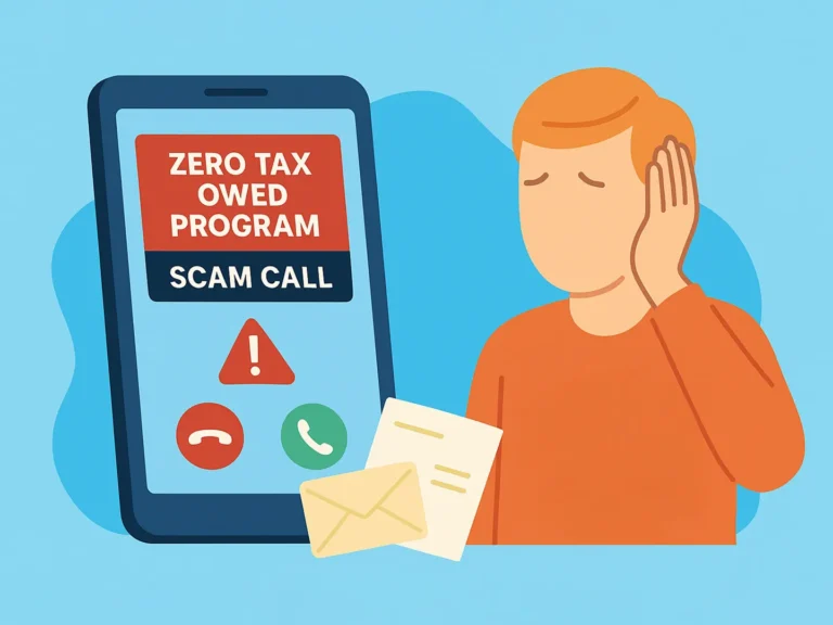 Zero Tax Owed Relief Program” Scam